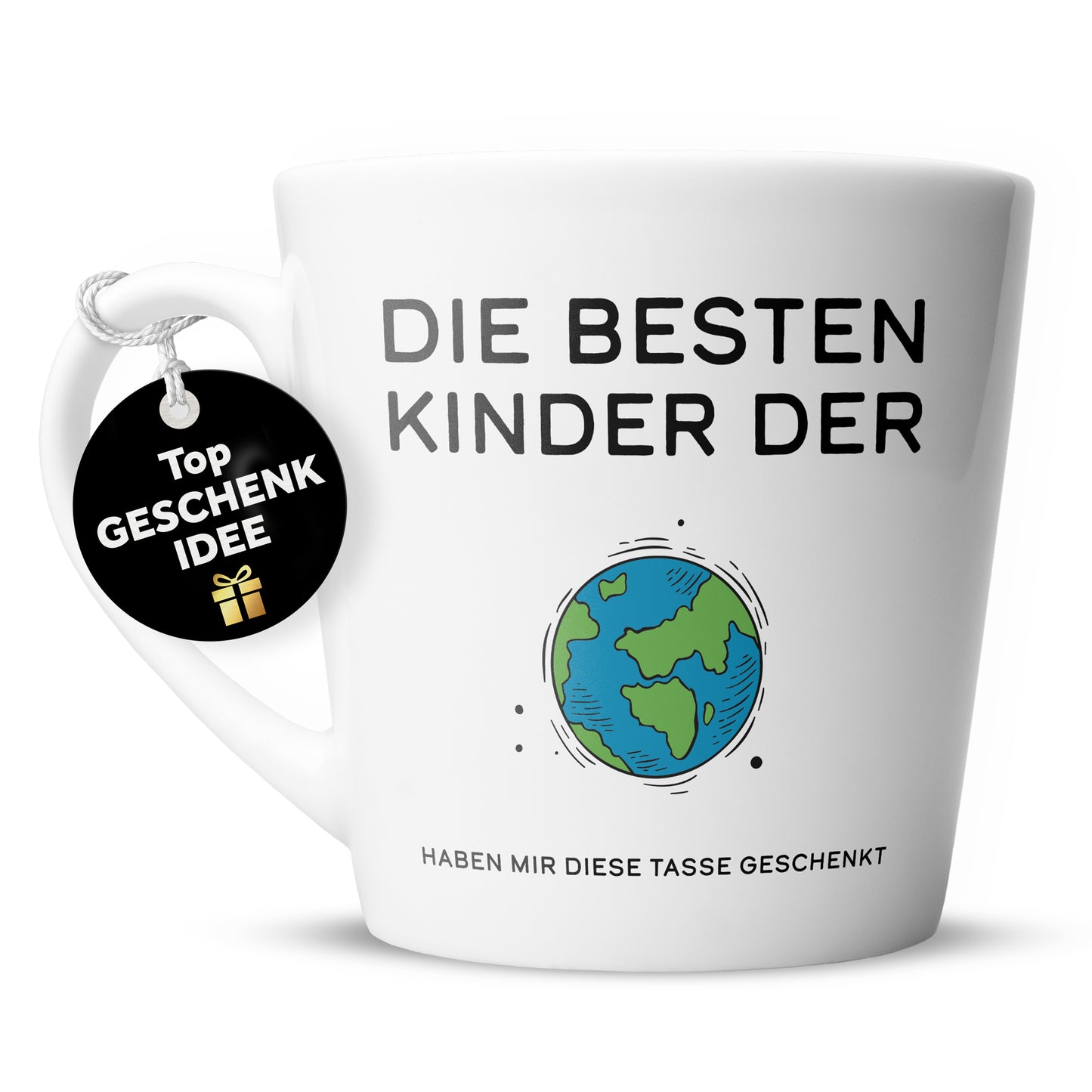 Papa Tasse "Die besten Kinder der Welt ..." | Weltkugel (002)
