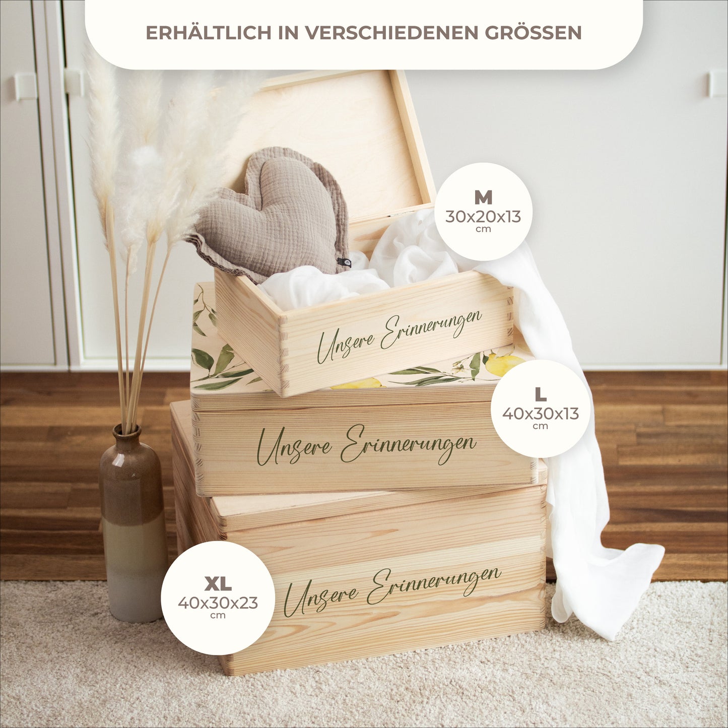 Erinnerungskiste Hochzeit | Zitrone