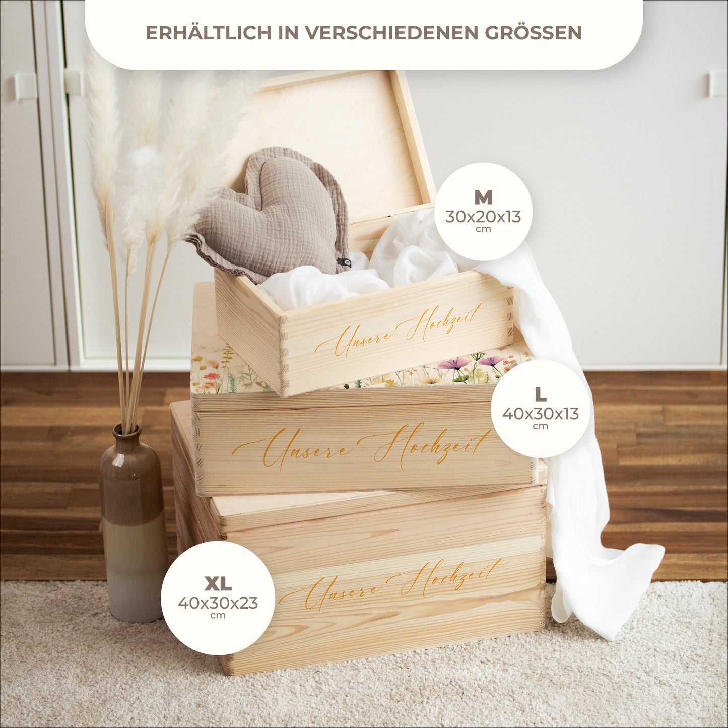 Erinnerungskiste Hochzeit | Blumenwiese