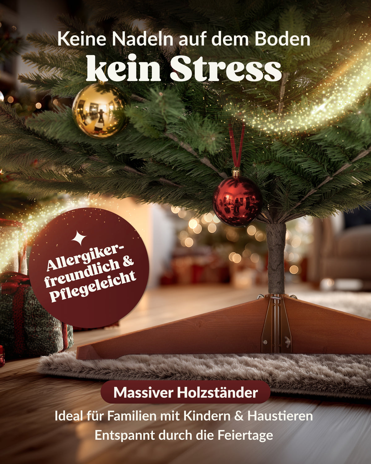 Naturgetreuer Künstlicher Weihnachtsbaum