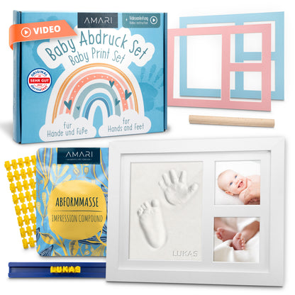 Hand- und Fußabdruck Set | Regenbogen