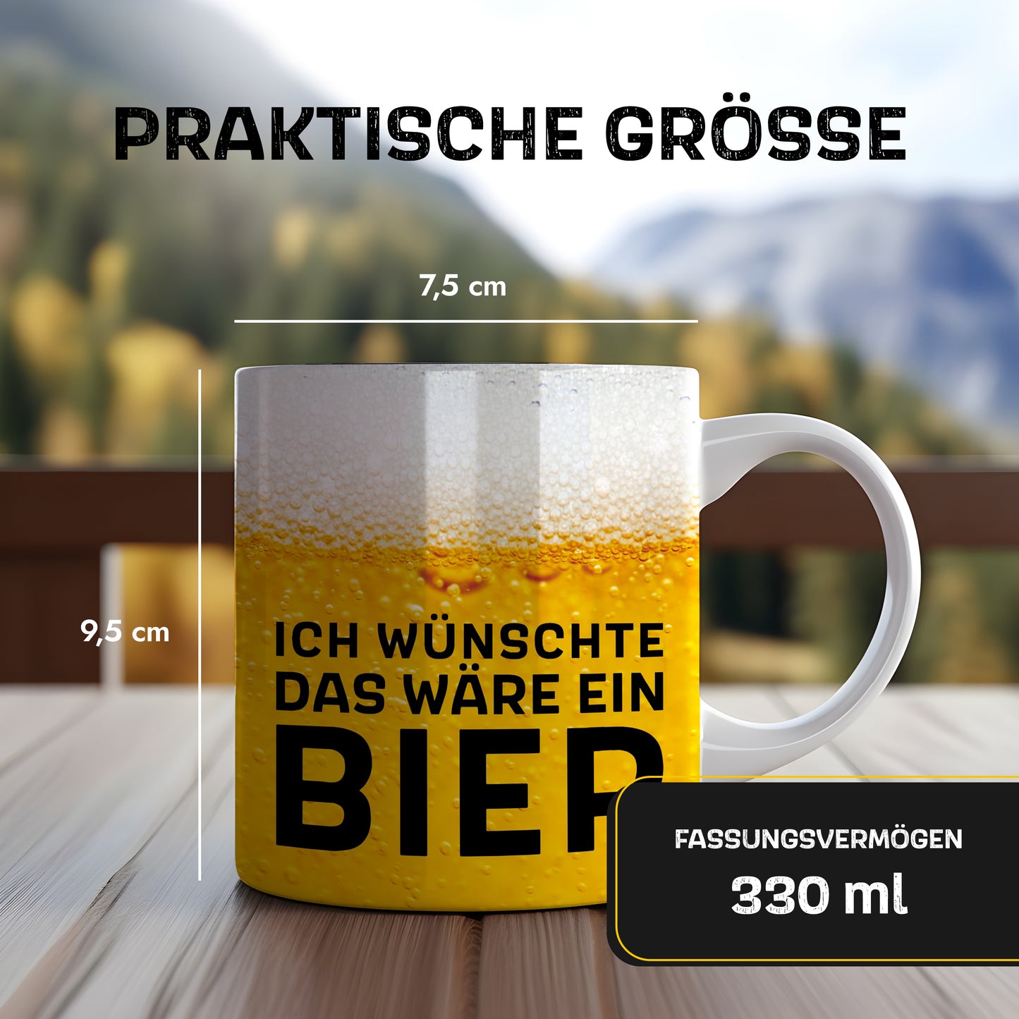 Tasse "Ich wünschte das wäre ein Bier" (013)