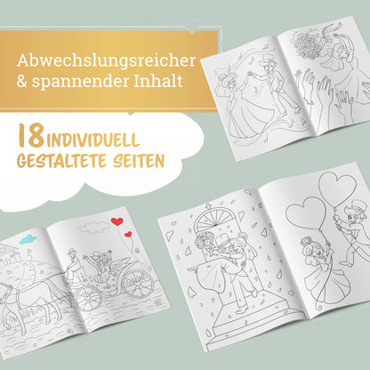 Malbuch für Hochzeiten | 10er Set