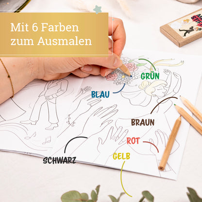 Malbuch für Hochzeiten | 10er Set