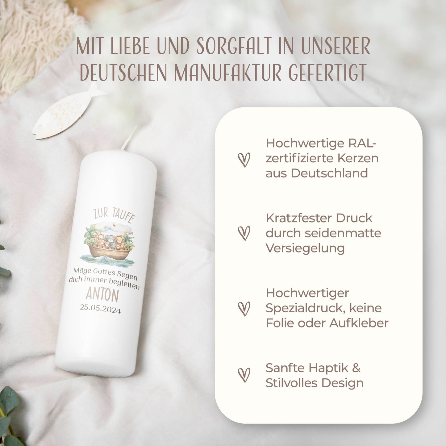 Taufkerze | Arche Noah