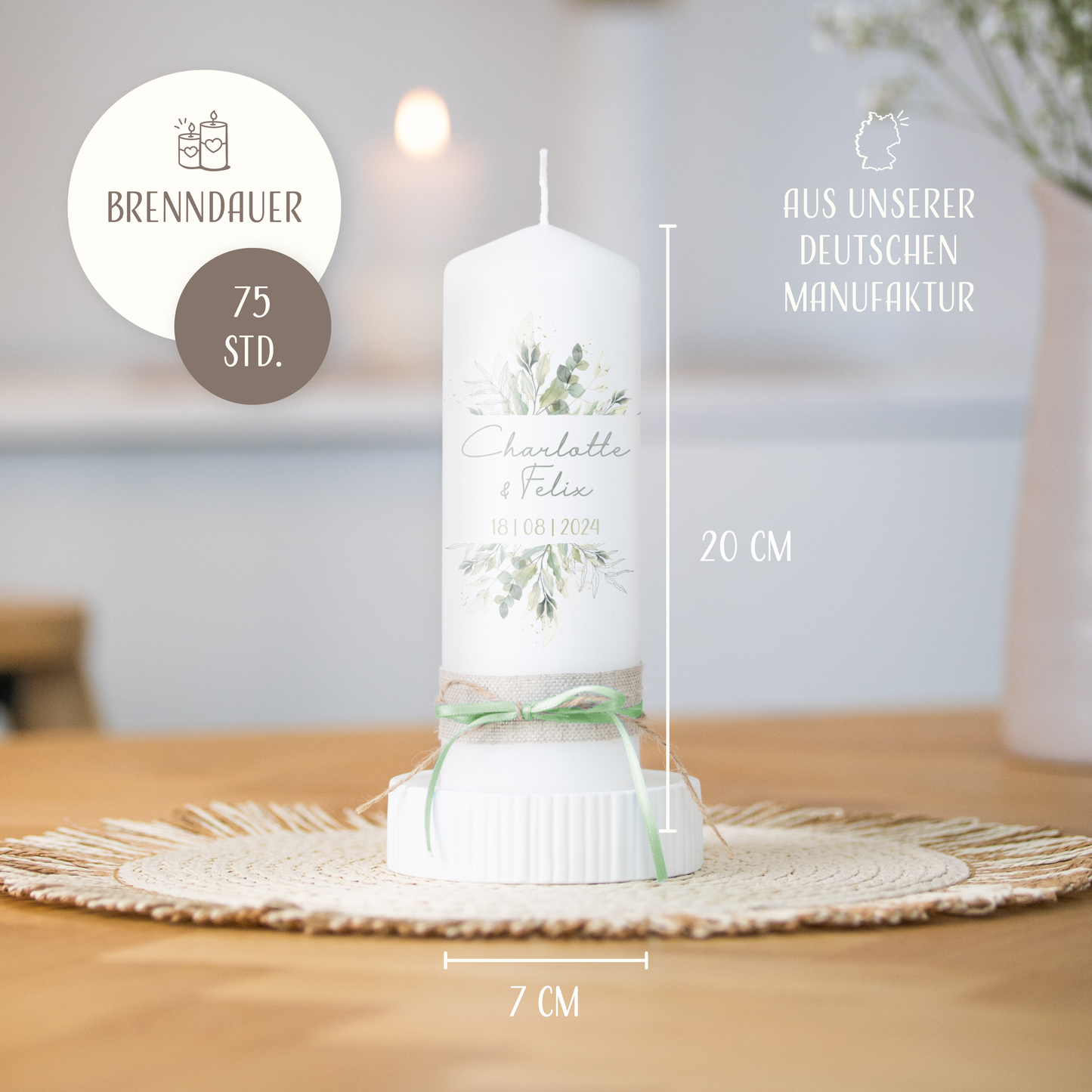 Hochzeitskerze | Pflanzenwelt