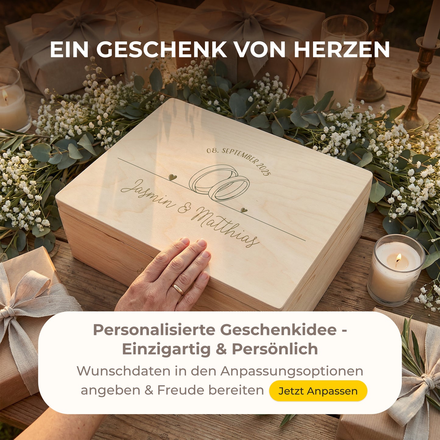 Erinnerungskiste Hochzeit | Eheringe