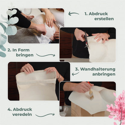 Gipsabdruck Babybauch Set | Eukalyptus