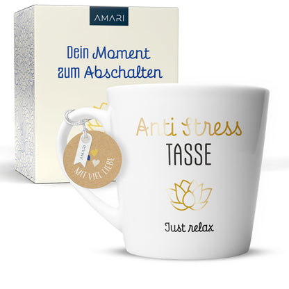 Tasse "Anti Stress Tasse" | Goldene Details (023)