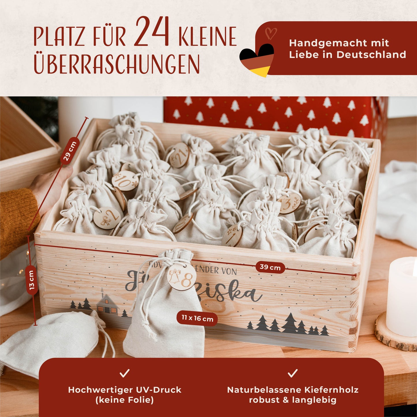 Amari ® Personalisierte Adventskiste | 008.01.02 Winterwelt