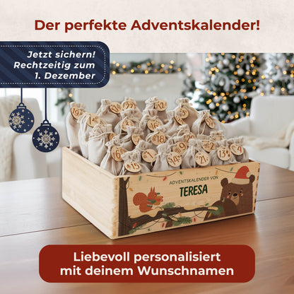 Amari ® Personalisierte Adventskiste | Bär Weihnachten 008.02.10