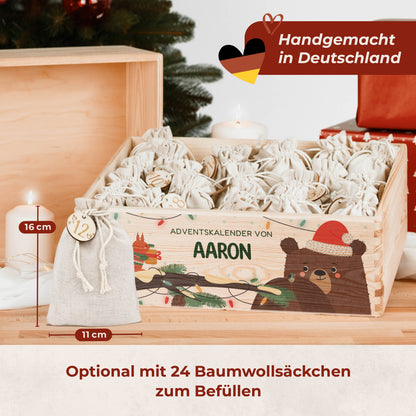 Amari ® Personalisierte Adventskiste | Bär Weihnachten 008.02.10