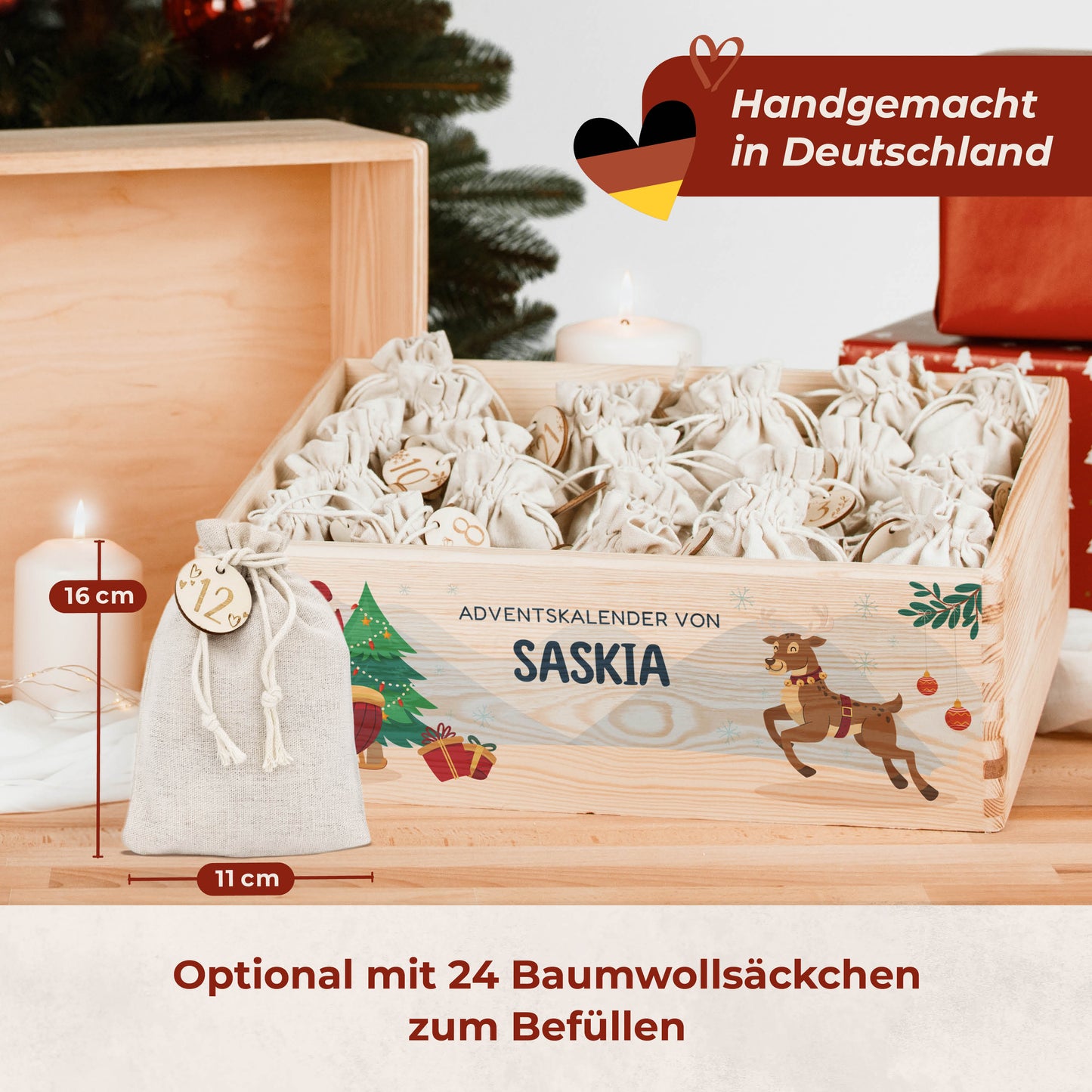 Amari ® Personalisierte Adventskiste | Nikolaus 008.02.03