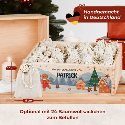 Amari ® Personalisierte Adventskiste | Lebkuchen 008.02.08