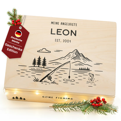 Amari ® Holzkiste Hobby | Angeln (020.01.01)