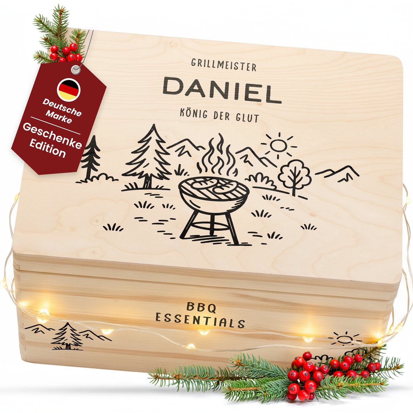 Amari ® Holzkiste Hobby | Grillen (020.01.04)