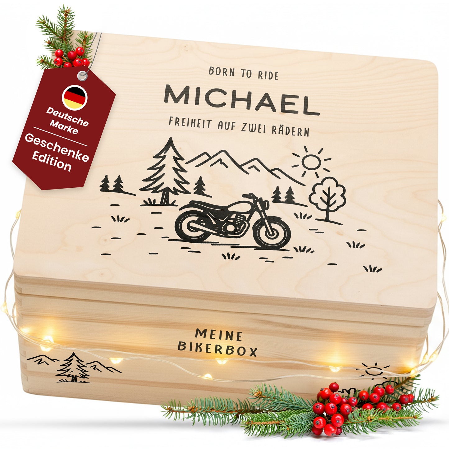 Amari ® Holzkiste Hobby | Motorrad (020.01.06)