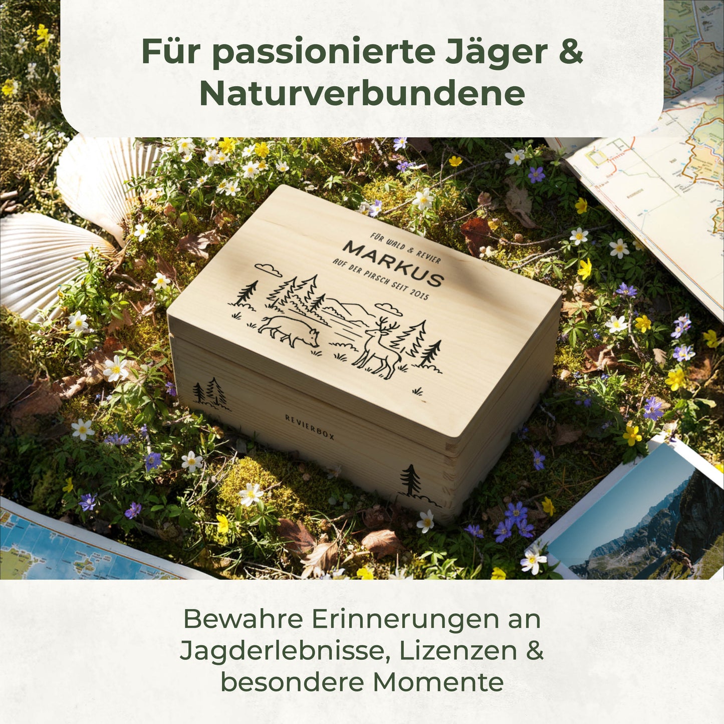 Amari ® Holzkiste Hobby | Jagen (020.01.05)