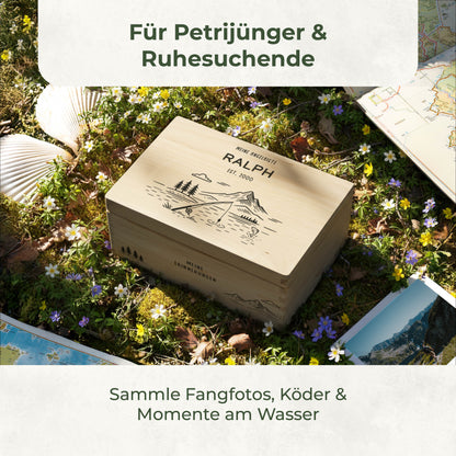 Amari ® Holzkiste Hobby | Angeln (020.01.01)