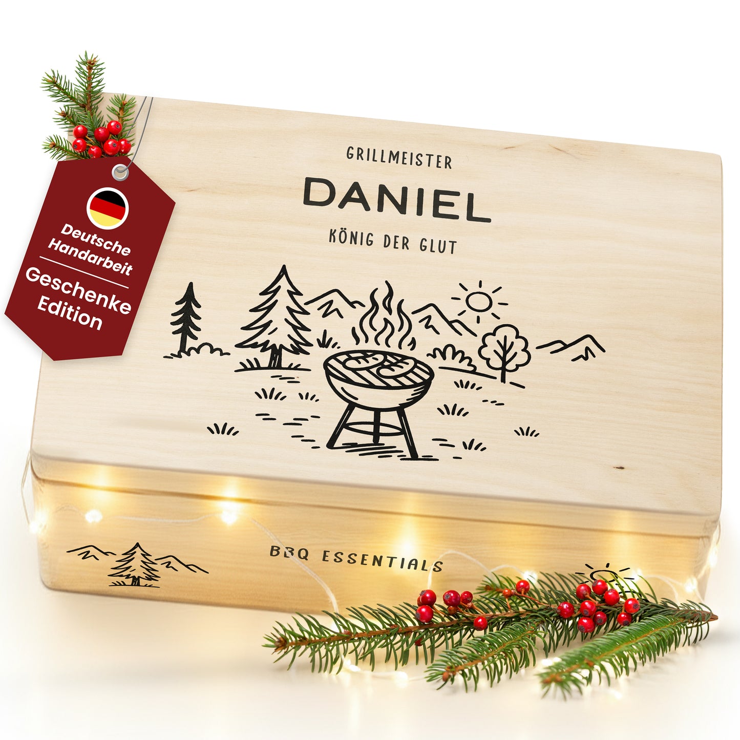 Amari ® Holzkiste Hobby | Grillen (020.01.04)