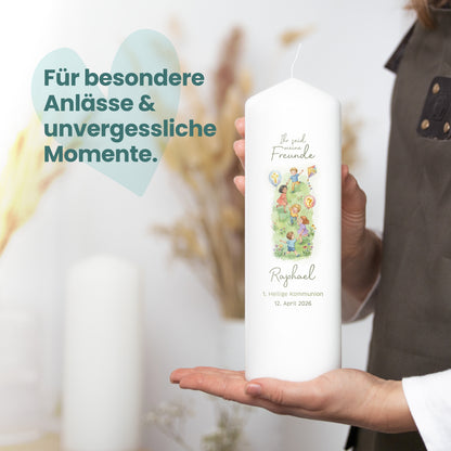 Kommunionkerze | Herzensfreunde (002.08.15)