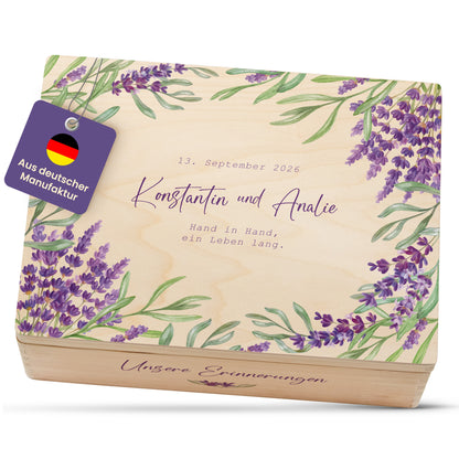 Erinnerungskiste Hochzeit | Lavendel