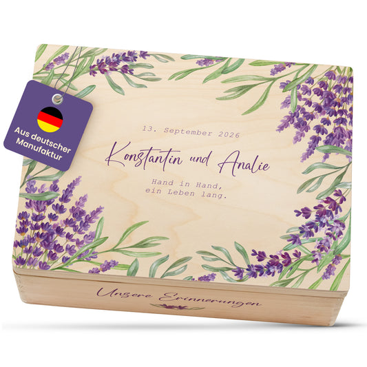 Erinnerungskiste Hochzeit | Lavendel