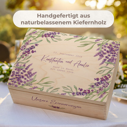 Erinnerungskiste Hochzeit | Lavendel