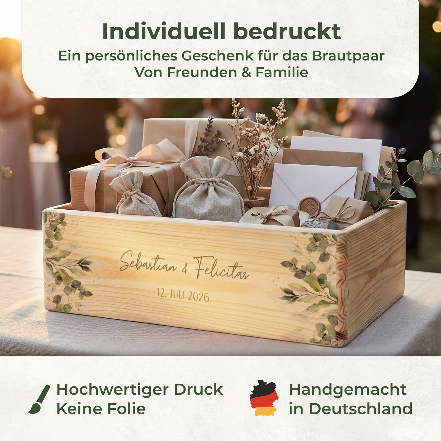 Erinnerungskiste Hochzeit offen | Pflanzenwelt (021.02.01)