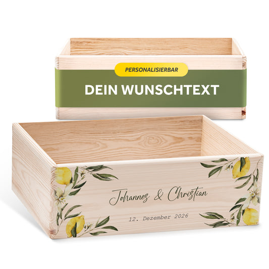 Erinnerungskiste Hochzeit offen | Zitrone (021.02.02)