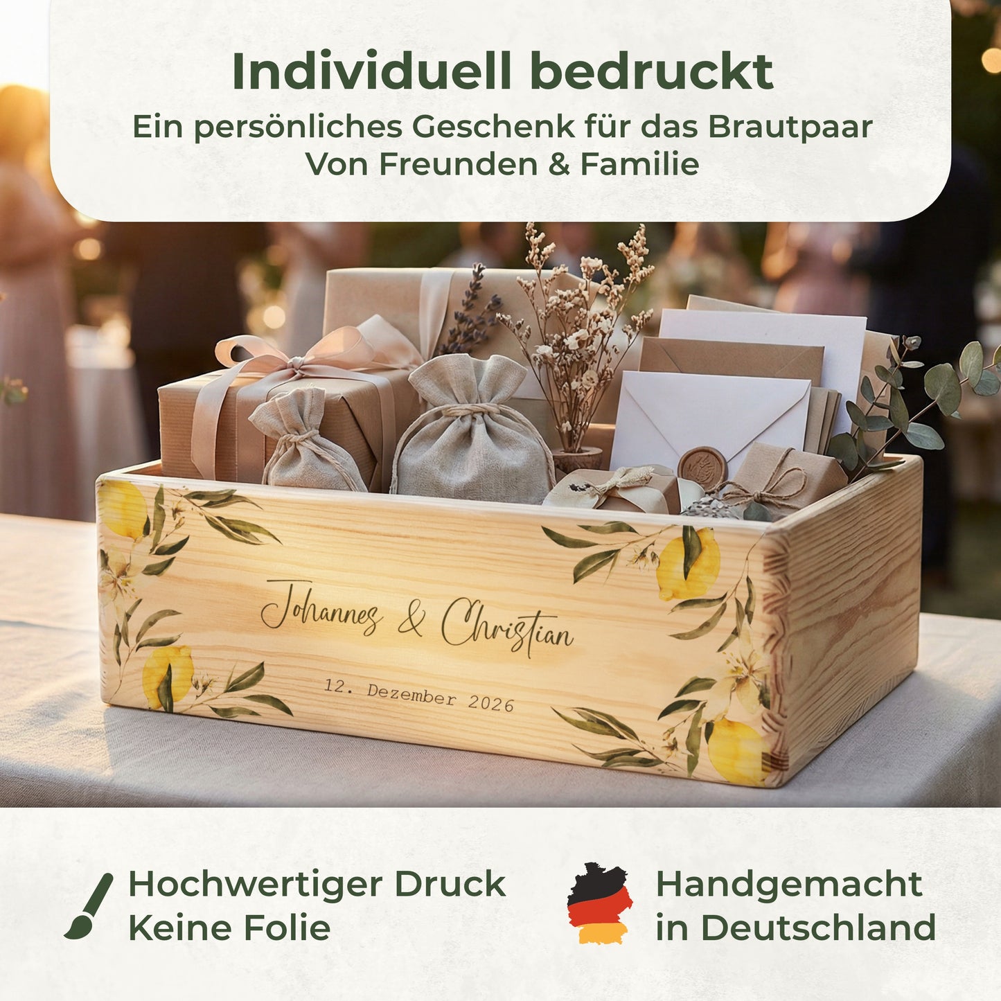 Erinnerungskiste Hochzeit offen | Zitrone (021.02.02)