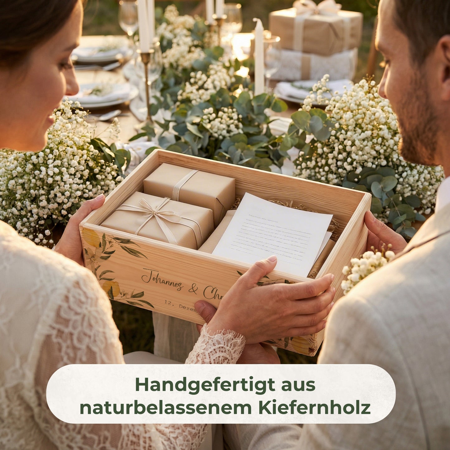 Erinnerungskiste Hochzeit offen | Zitrone (021.02.02)