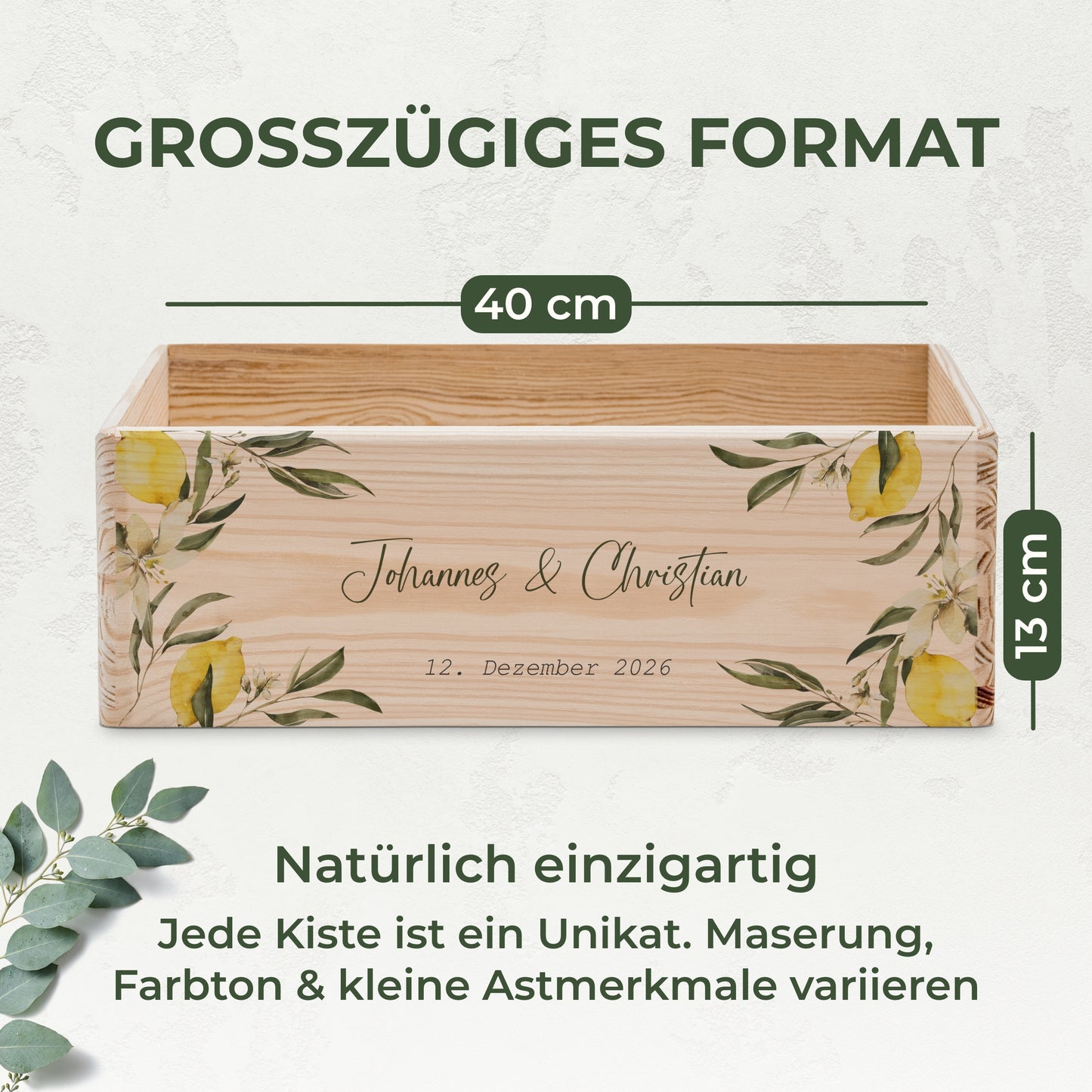 Erinnerungskiste Hochzeit offen | Zitrone (021.02.02)