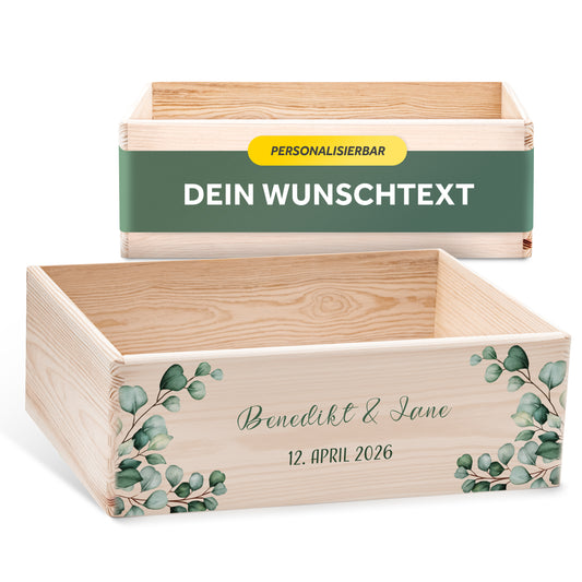 Erinnerungskiste Hochzeit offen | Eukalyptus (021.02.03)