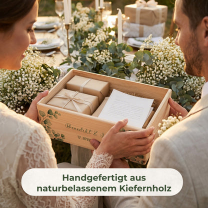 Erinnerungskiste Hochzeit offen | Eukalyptus (021.02.03)