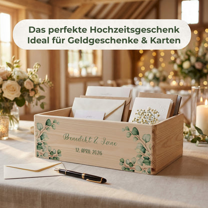 Erinnerungskiste Hochzeit offen | Eukalyptus (021.02.03)