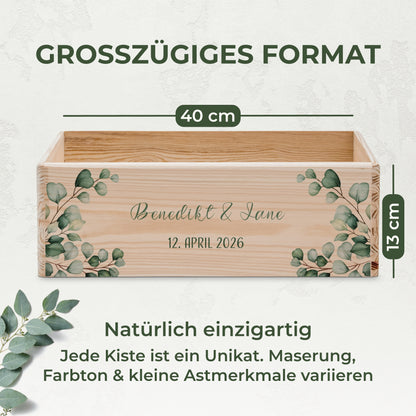 Erinnerungskiste Hochzeit offen | Eukalyptus (021.02.03)