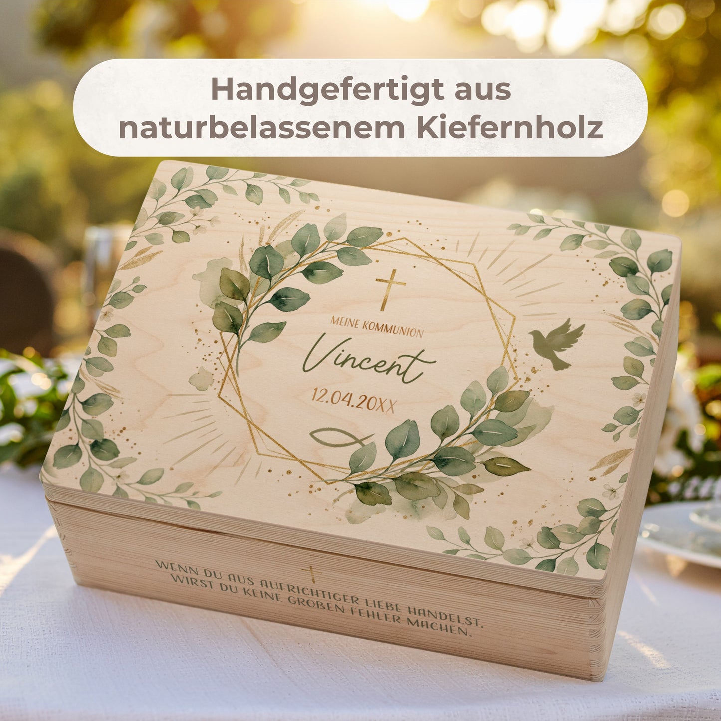 Kommunionkiste | Eukalyptus Segen (018.01.06)