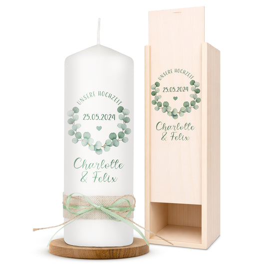 Hochzeitskerze | Eukalyptus
