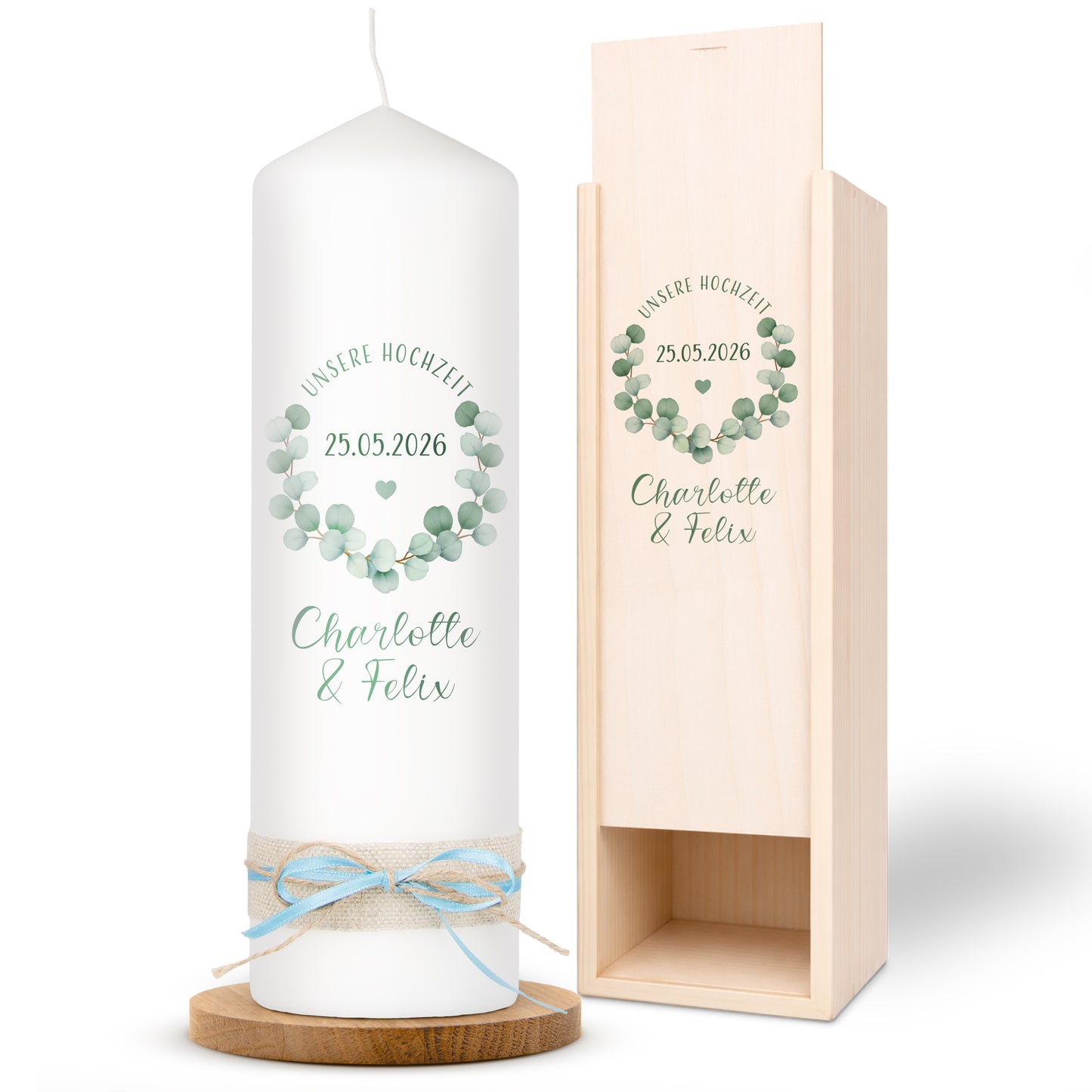 Hochzeitskerze | Eukalyptus