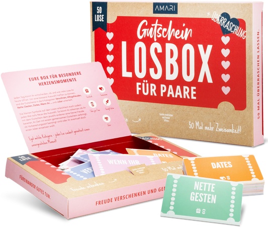 Gutschein Losbox für Paare