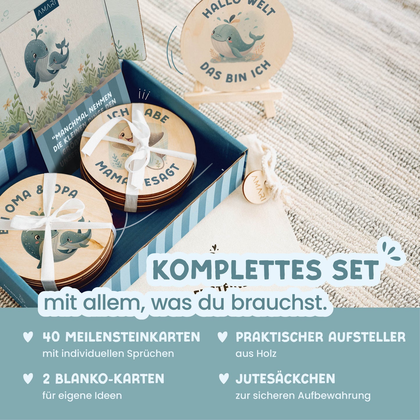 Meilensteinkarten UV Druck: Unterwasserwelt