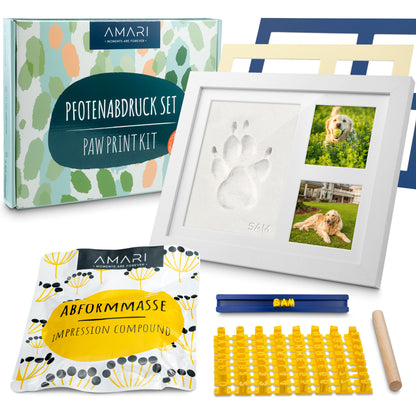 AMARI Pfotenabdruck Set Bestandteile